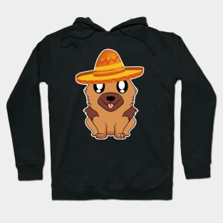 Cute dog german shepherd mexico cinco de mayo Hoodie